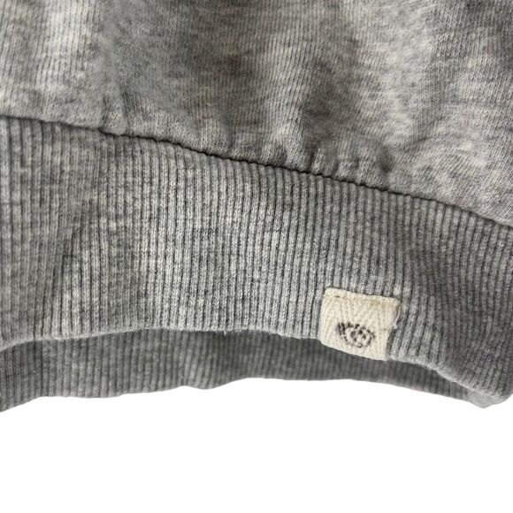 Rip Curl Sweatshirt Rainbow Stripe Balloon Sleeve Gray Crew Neck Womens Size XS - Picture 5 of 6